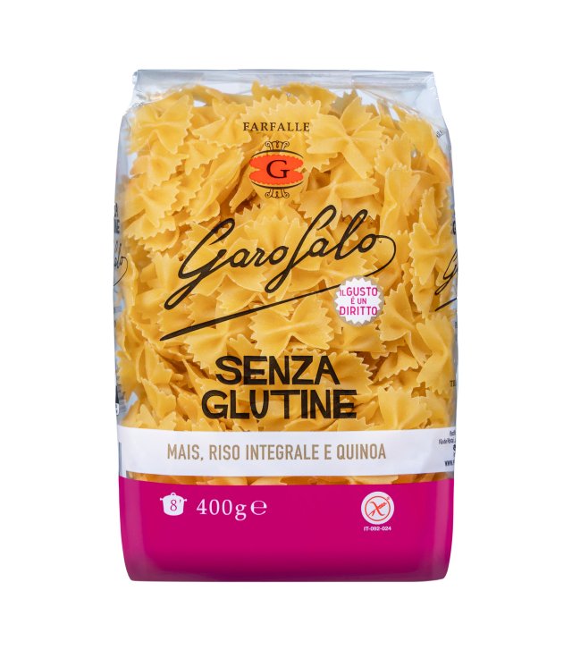 GAROFALO FARFALLE S/GLU 400GR GAROFALO FARFALLE S/GLU 400GR