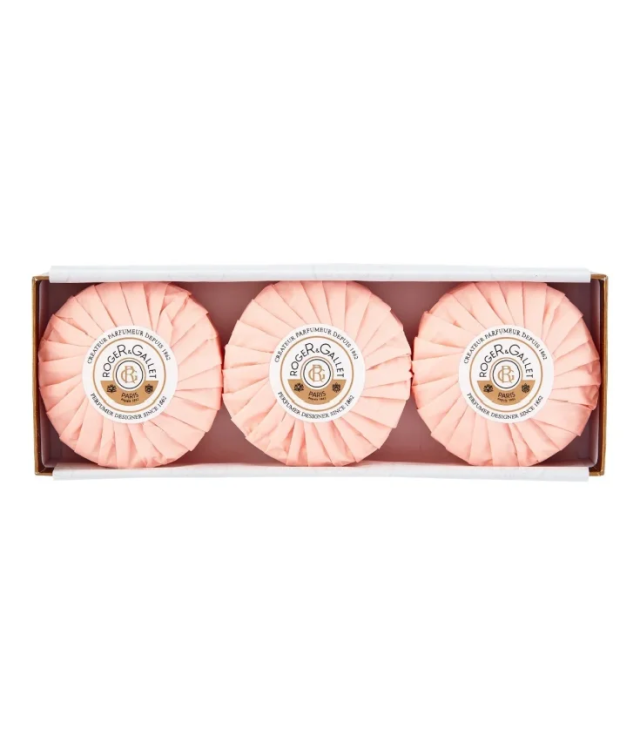 ROGER&GALLET ROSE BOX SAPONETTE 3 PEZZI DA 100 G