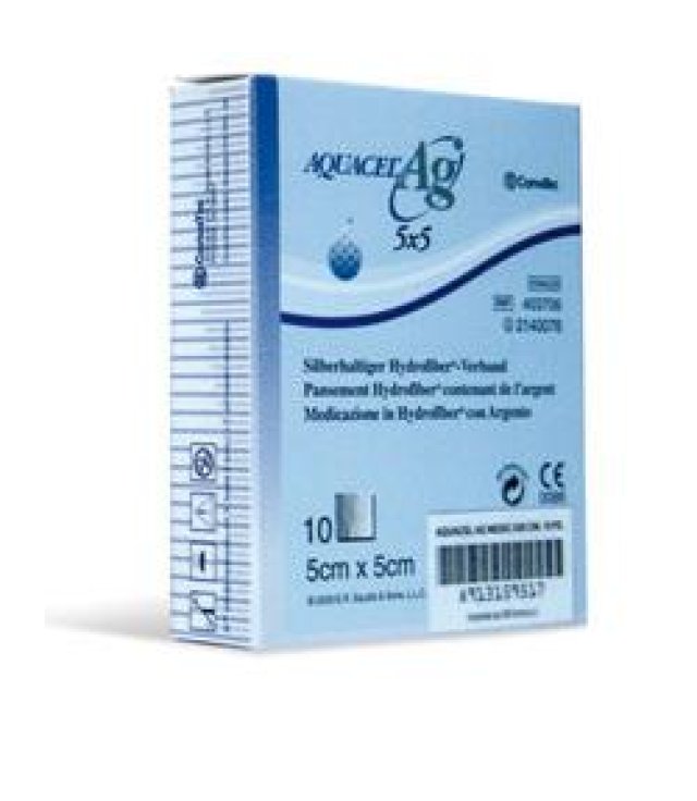 AQUACEL AG MEDIC   5X5CM  BB FARM 10 MED