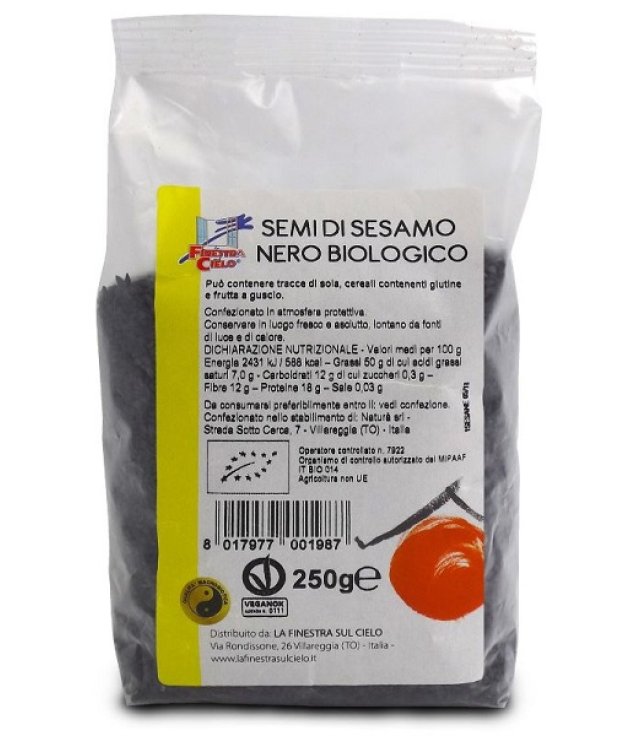 SESAMO NERO 250GR LA FINESTRA !!