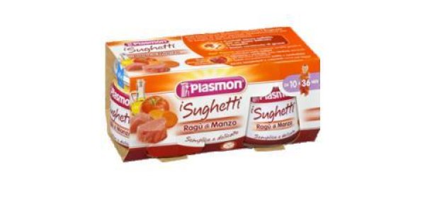 PLASMON SUGHETTO RAGU' DI MANZO 80 G X 2 PEZZI