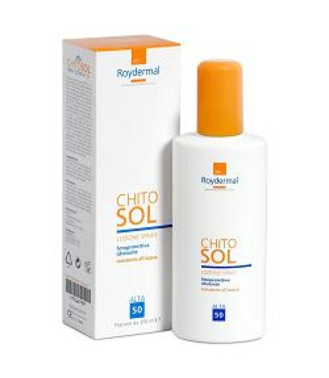 CHITOSOL LOZIONE SPRAY SOLARE FP 50 FLACONE 150 ML CHITOSOL LOZIONE SPRAY SOLARE FP 50 FLACONE 150 ML