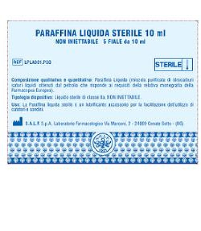 PARAFFINA LIQ STER 5F 10ML SALF PARAFFINA LIQ STER 5F 10ML SALF