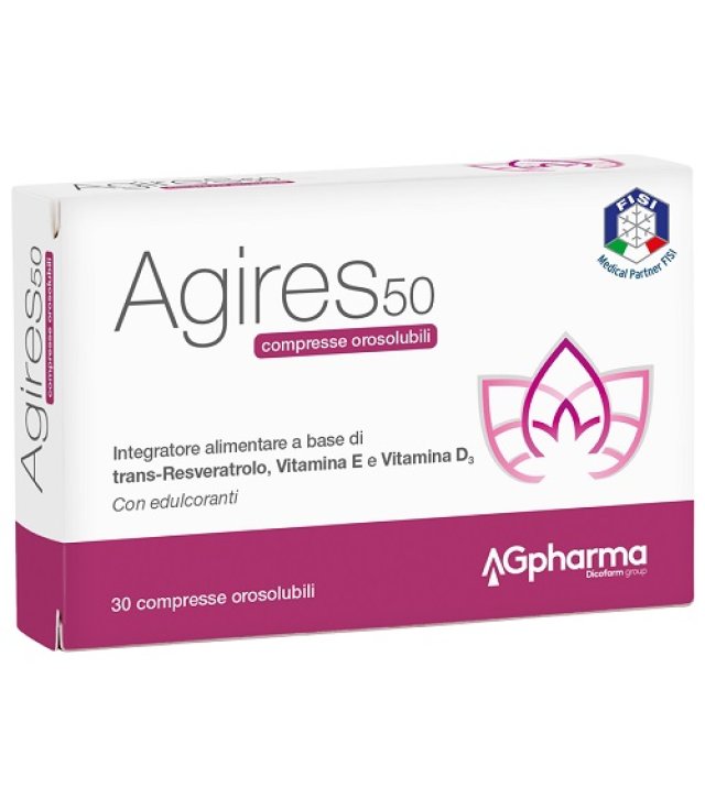 AGIRES 50 30 COMPRESSE OROSOLUBILI SCATOLA 5,4 G