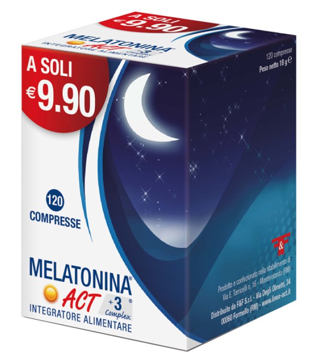 MELATONINA ACT+3 COMPLEX120CPR