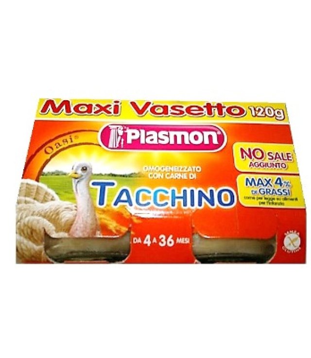 PLASMON OMOG TACCHINO     120GR    2 TAC