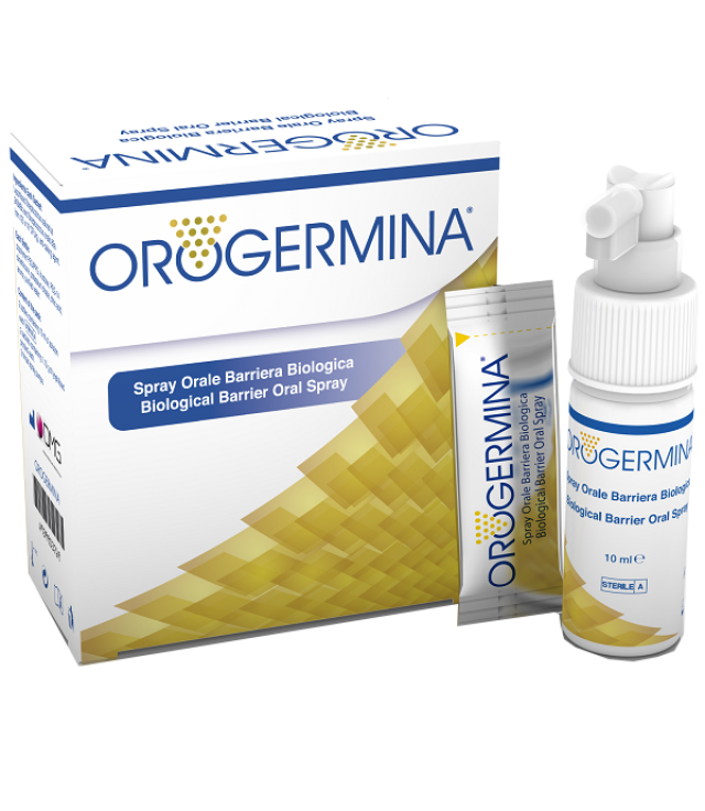 OROGERMINA SPRAY ORALE 2 FLACONI X 10 ML + 2 BUSTINE 1,15 GDI LIOFILIZZATO + 2 NEBULIZZATORI ORALI