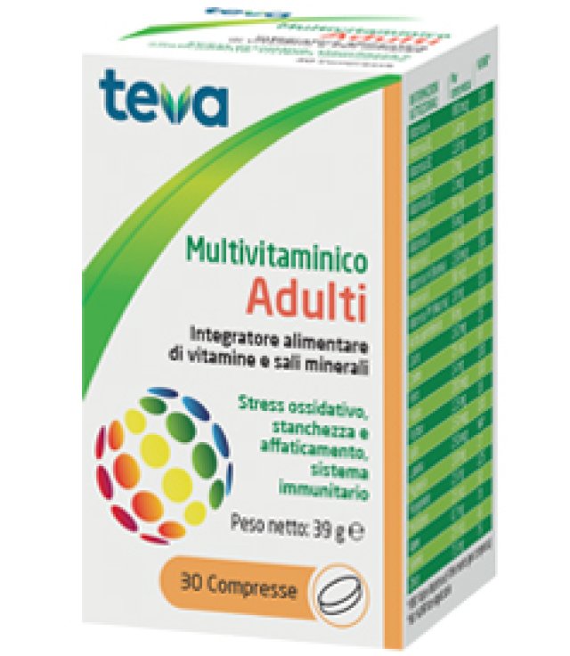 MULTIVITAMINICO ADULTI TEVA 30 COMPRESSE 30 G