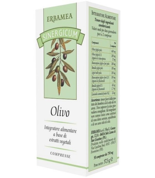 SINERGICUM OLIVO 50CPR S/GL ERBA SINERGICUM OLIVO 50CPR S/GL ERBA