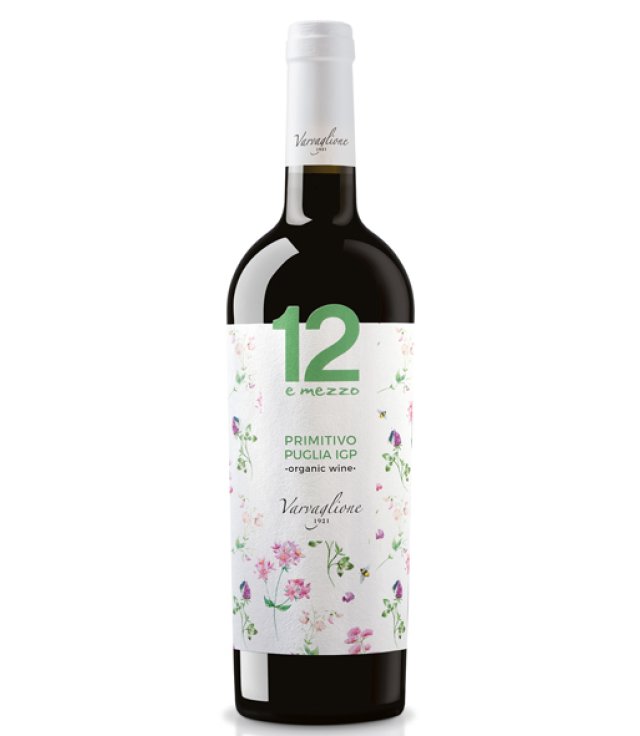 VINO 12,5 PRIMITIVO BIO  750ML  IGP