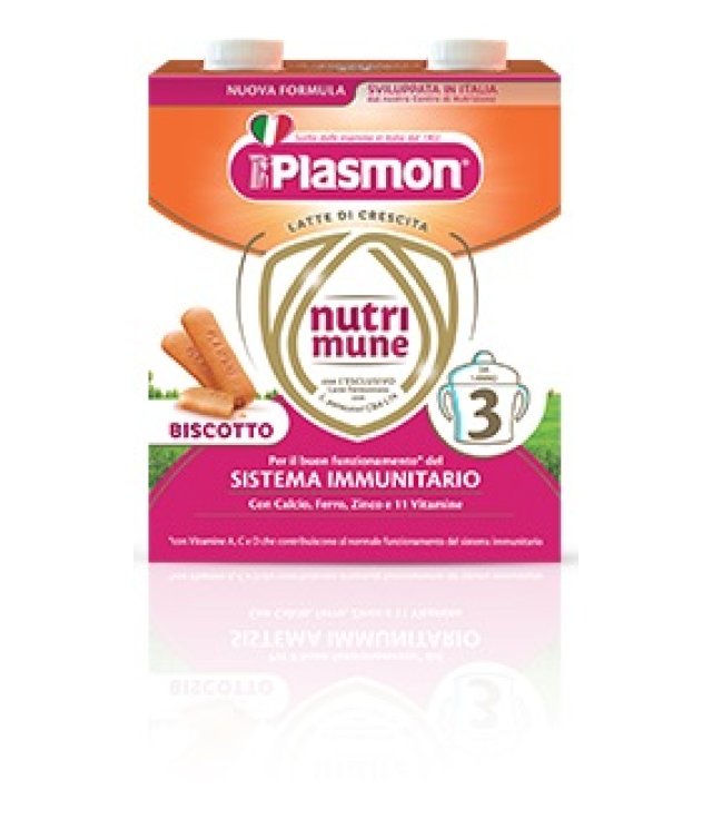 PLASMON NUTRIMUNE STAGE 3 BISCOTTO LIQUIDO 2 X 500 ML