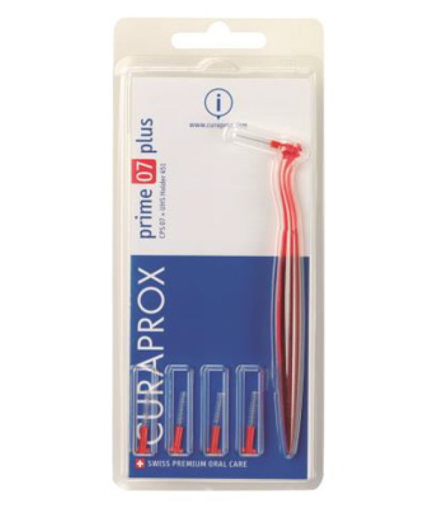 CURAPROX CPS 451 SET ROSSO PRIME PLUS 07 5 SCOVOLINI CPS + 1 SUPPORTO UHS 451