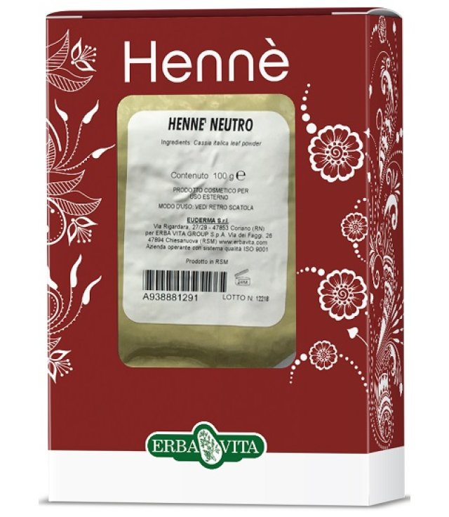 HENNE COLORANTE CAPELLI NEUTRO 100 G