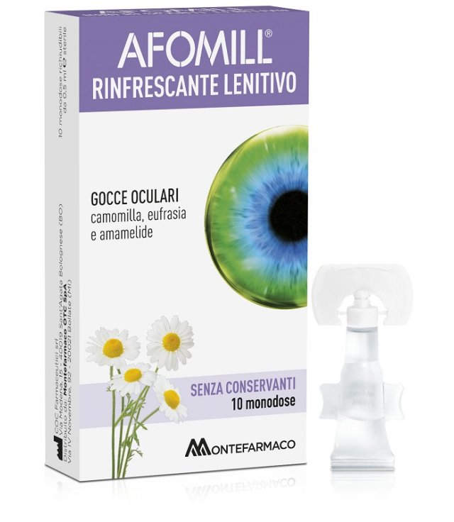 AFOMILL RINFRESCANTE SENZA CONSERVANTI 10 FIALE DA 0,5 ML