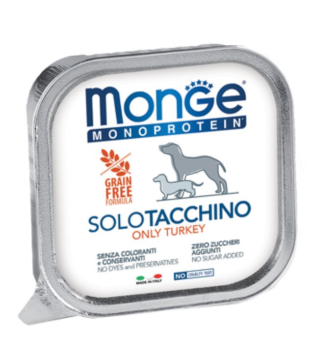 MONGE DOG SOLO TACCHINO 150GR MONGE DOG SOLO TACCHINO 150GR