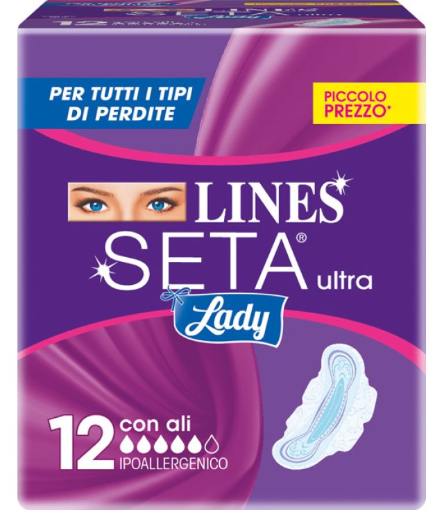 LINES SETA ULTRA LADY CON ALI 12 PEZZI