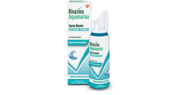 Rinazina Aquamarina Isotonica Spray Nebulizzazione Intensa 100 Ml