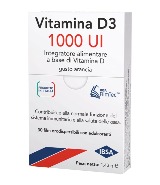 VITAMINA D3 IBSA 1000 UI 30 FILM ORALI