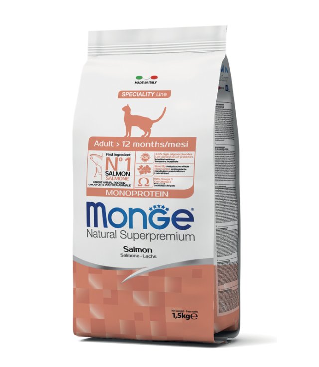 V MONGE CAT ADULT SALMONE 10KG S V MONGE CAT ADULT SALMONE 10KG S