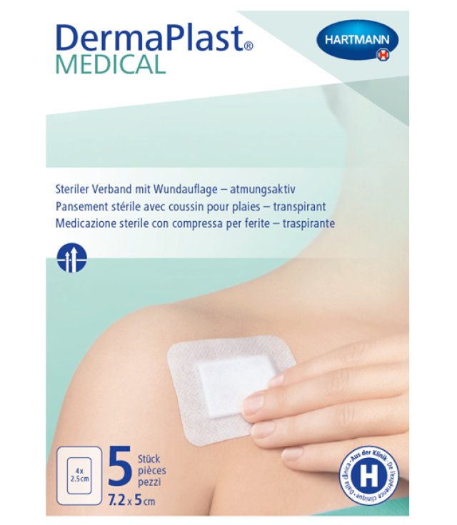 DERMAPLAST POSTOP MED.  7,2X5 X5