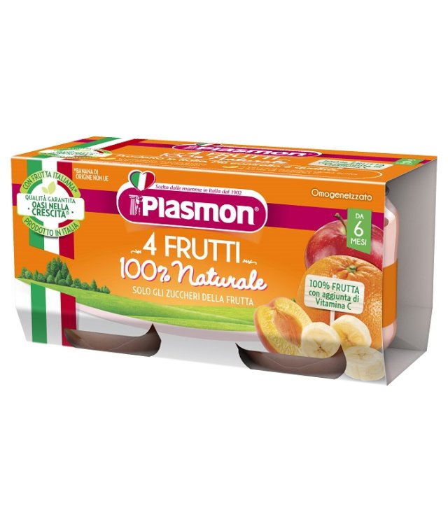 PLASMON OMOG 4 FRUTTI     80GR   2   VAS