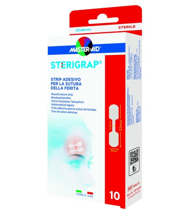 MASTER-AID STERIGRAP STRIP ADESIVO SUTURA FERITE 32X8 MM 10PEZZI