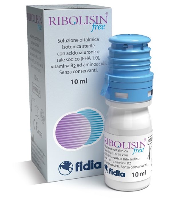 COLLIRIO SOLUZIONE OFTALMICA RIBOLISIN FREE 10 ML