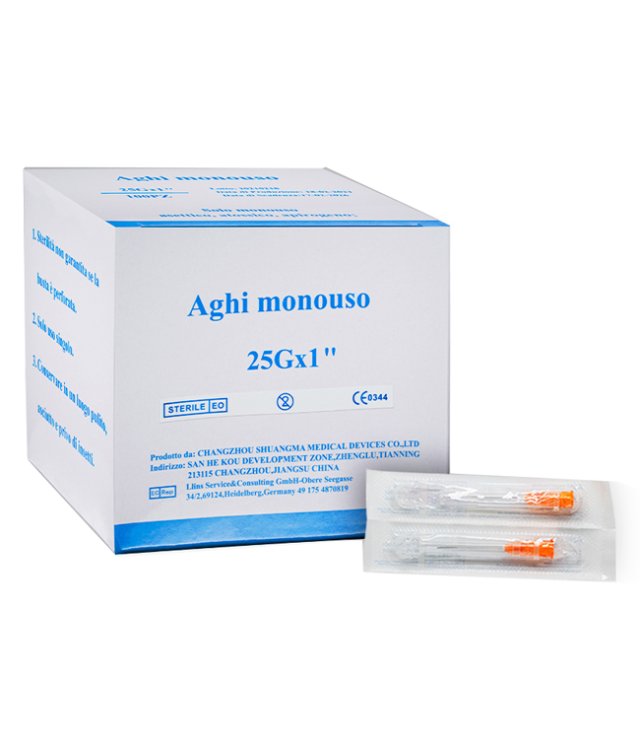 AGHI 25G 25MMX1 LUER LOCK 100PZ AGHI 25G 25MMX1 LUER LOCK 100PZ