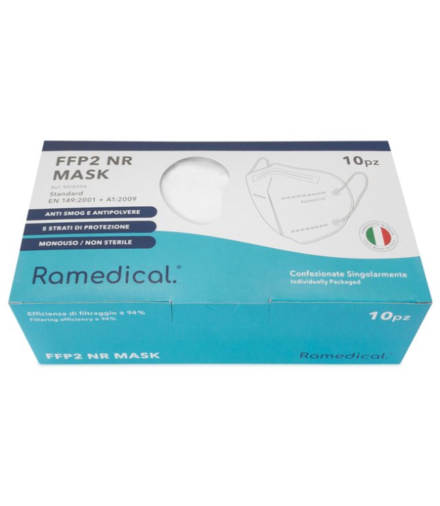 MASK004 MASCHERINA FFP2 BIANCX10