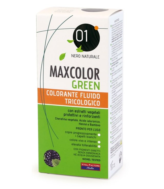 <MAXCOLOR GREEN 01 NERO   75ML       TIN