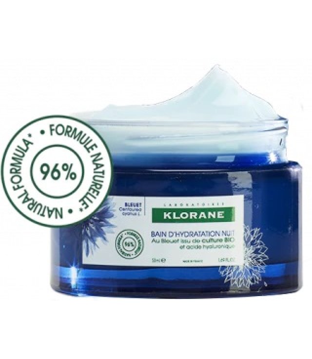 KLORANE CREMA IDRATANTE NOTTE FIORDALISO ACIDO IALURONICO 50ML