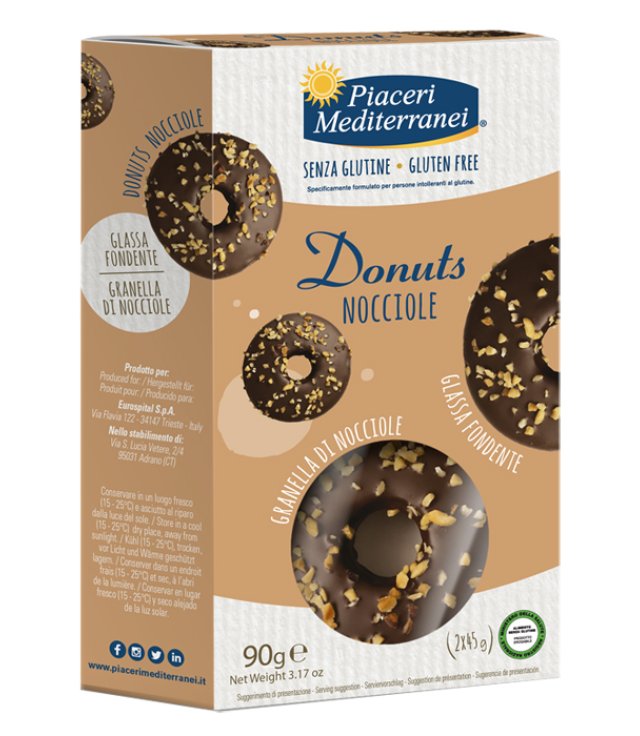 PIACERI MED DONUTS NOCCIO 90GR       S/G