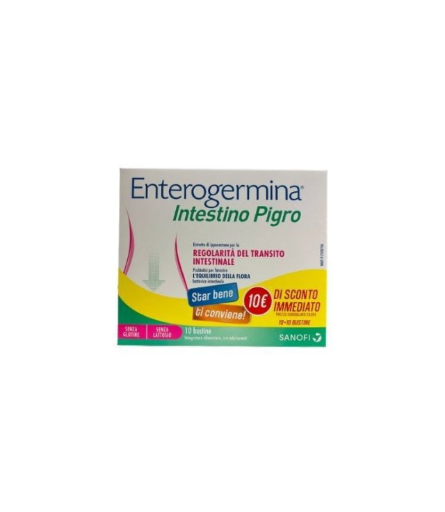 ENTEROGERMINA INTESTINO PIGRO 10 + 10 BUSTINE