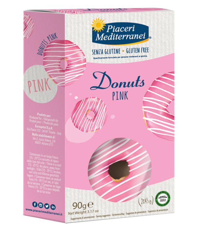 PIACERI MED.DONUTS PINK S/GL90G PIACERI MED.DONUTS PINK S/GL90G