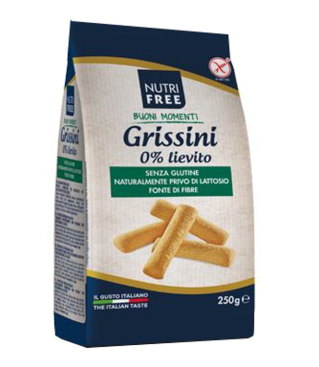 NUTRIFREE GRISSINI 0% S/L 250GR      S/G