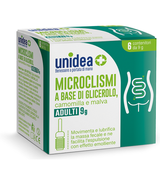 UNIDEA MICROCLISMA AD 128 GLI/CAM9MG 6PZ