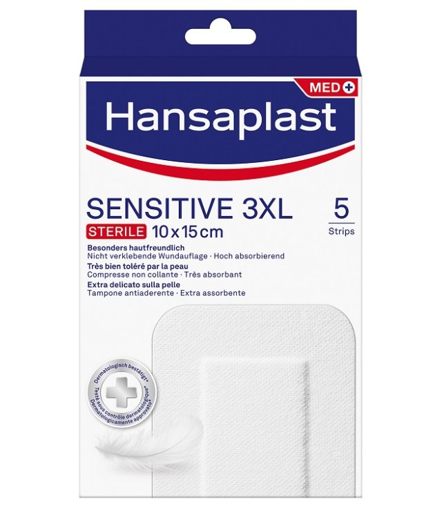 HANSAPLAST SENS.3XL 5MED.10X15CM HANSAPLAST SENS.3XL 5MED.10X15CM