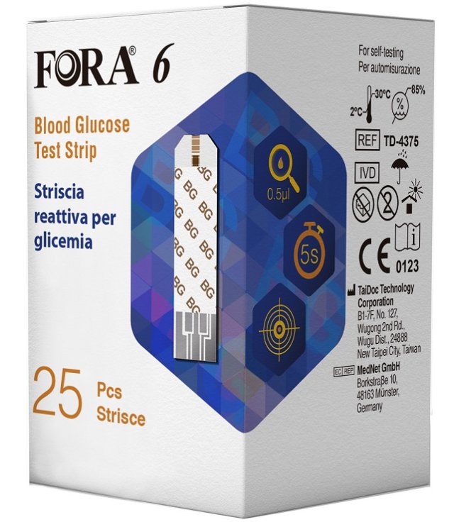 FORA 6 CONNECT STR GLICEM 25PZ