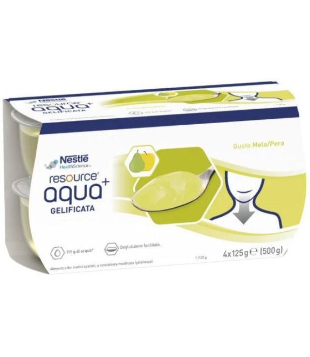 RESOURCE AQUA ACQUA GELIFICATA+APPLEPEAR CUP 6 4X125 G