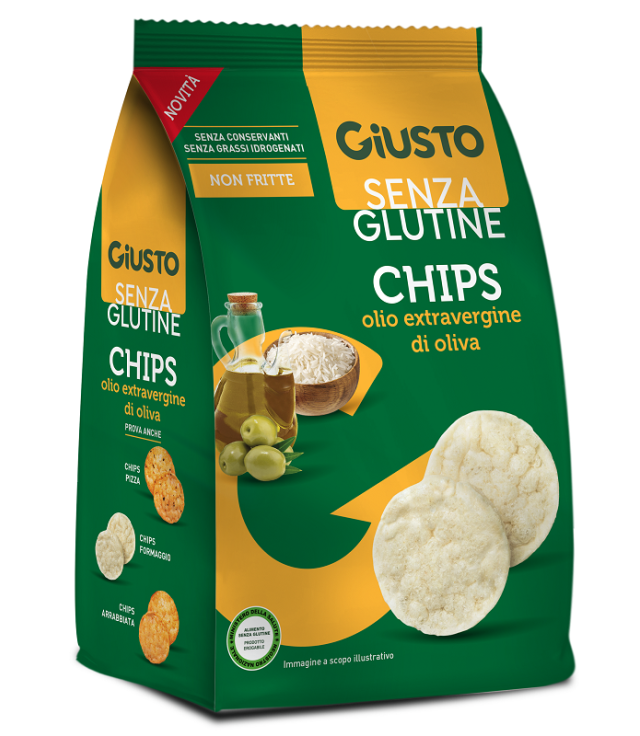 GIUSTO S/G CHIPS OLIO EVO 40 GR      S/G