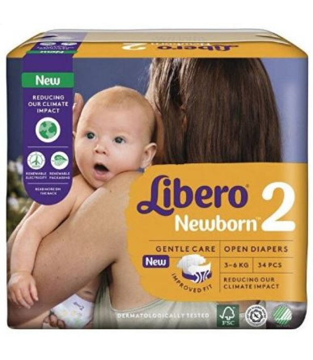 LIBERO NEWBORN 2 3-6 KG 34PZ