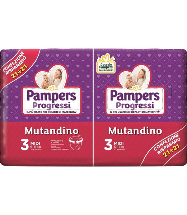 PAMPERS PROGRETGTGI MUTANDINO VP TG3 MIDI 42 PEZZI