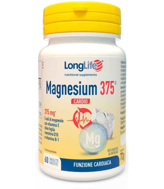 LONGLIFE MAGNESIUM 375 CARDIO 60 TAVOLETTE