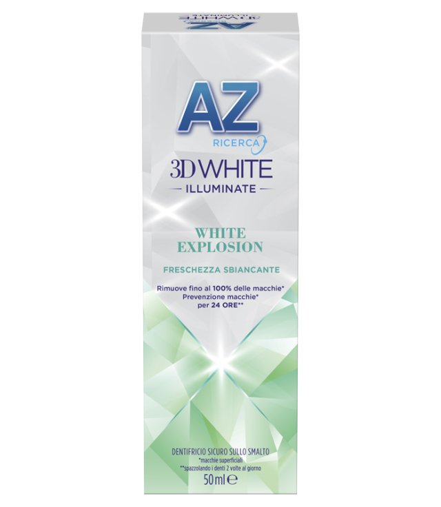 AZ 3D WHITE ILLUMINANTE WHITE EXPLOSION DENTIFRICIO 50 ML