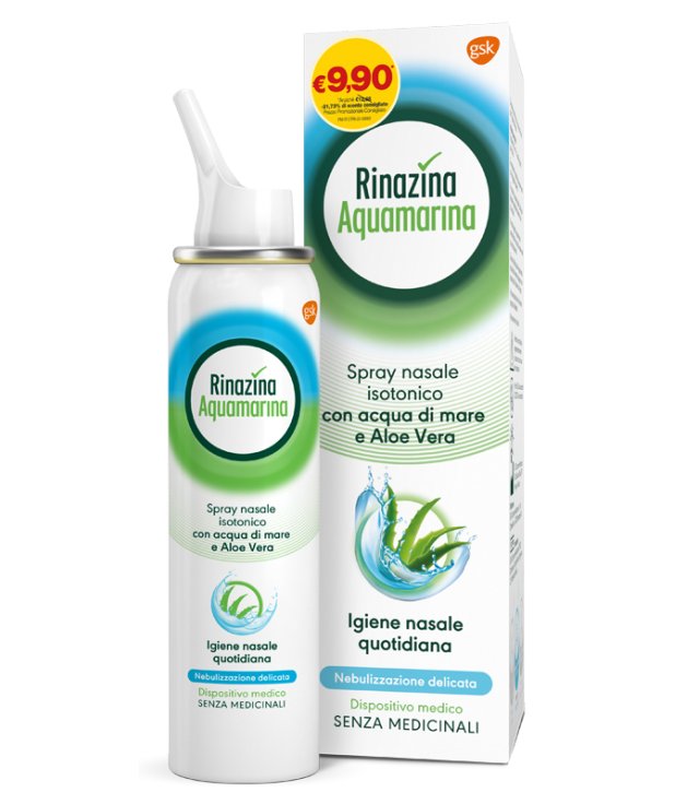 SOLUZIONE ISOTONICA RINAZINA AQUAMARINA ALOE DELICATA PROMO100 ML