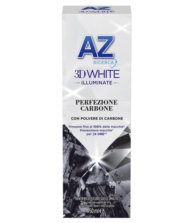 AZ 3D WHITE ILLUMINANTE PERFEZIONE CARBONE DENTIFRICIO 50 ML
