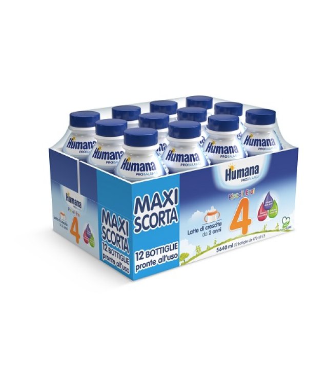 HUMANA 4 BOTTIGLIA 12X470ML HUMANA 4 BOTTIGLIA 12X470ML