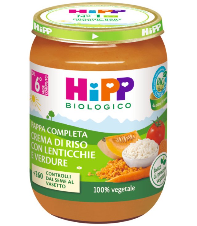 HIPP CREMA RISO LENTIC VE 190GR  1   VAS