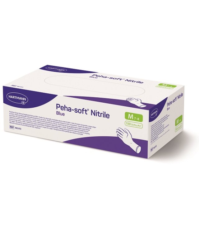 PEHASOFT GUANTI NITR.BLU L  X150