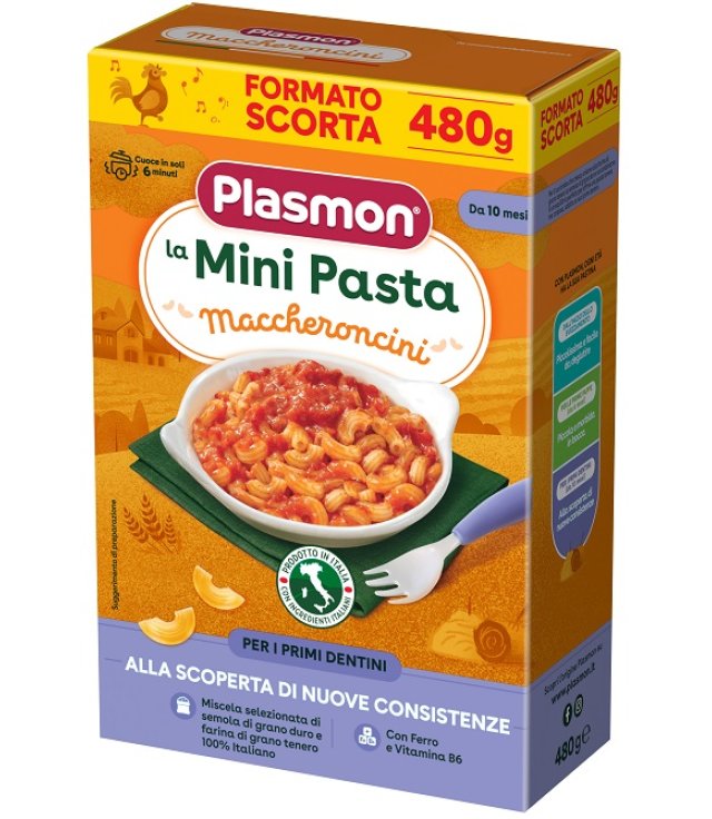 PLASMON PASTINA MACCHERON 480GR